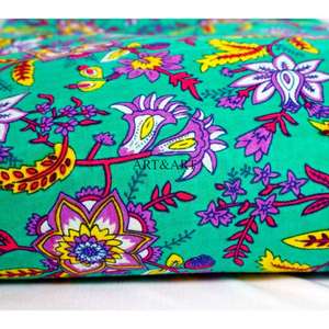 Tela de Algodón Estampada Floral de la Mejor Calidad, Proveedor Indio, Venta al por Mayor, Compre a Precio de Mayoreo en Pedidos al por Mayor - Product Image 3