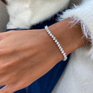 กำไลเพชรแท้เพาะเลี้ยงในห้องปฏิบัติการ ทอง 10K 14K 18K ได้รับการรับรองจาก IGI เครื่องประดับที่ได้รับการรับรองมาตรฐาน ทองคำสีเหลือง สีโรสโกลด์ สีขาว ของขวัญสุดหรู - Product Image 3