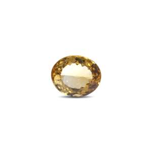 Natural Cat's Eye Citrine Loose Gemstone 6.7 Carat Certified Yellow Stone 4mm - Product Image 1