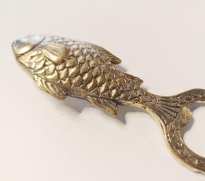 Fish Shape Bottle Opener Brass Metal Beer Opener Handheld Nautical Decorative Barware Home <b>Bar</b> Kitchen Accessories - Product Image 4