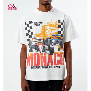 Camiseta al por mayor con logo extragrande, estampado DTG, para hombre, de alta calidad, jersey suave, talla grande, estilo hip hop, peso pesado - Product Image 3