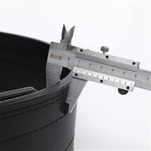 Ceinture en cuir personnalisée en PU et cuir véritable, ceinture de protection ajustable pour la taille, ceinture de musculation personnalisée en cuir pour la gym - Product Image 6
