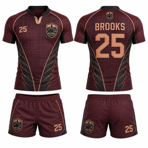 Camiseta de Rugby de Alto Rendimiento con Opción de Logotipo y Número, Diseño, Tallas, Paquete, Muestra, Control de Calidad, Lavable, para Campo de Fútbol, Liga, Universidad - Product Image 4