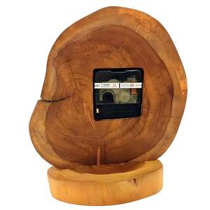 Horloge murale de luxe en résine faite à la main, thème océan, moderne, étanche, surdimensionnée, avec veilleuse, pour décoration de mariage et de maison, salle à manger, mécanique - Product Image 5