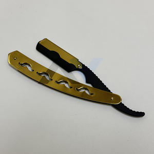 Nueva Navaja de Afeitar Plegable de Una Sola Hoja 2026, Cuchilla de Acero Inoxidable con Acabado Dorado, Cuchillas Reemplazables, Navaja de Afeitar para Hombre - Product Image 2