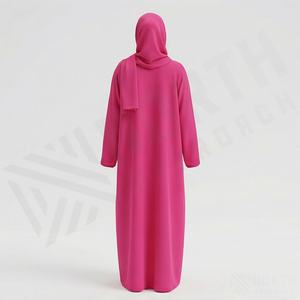 Ensemble de vêtements islamiques Abaya pour femmes, robe de prière modeste, ensemble Abaya avec jilbabs, deux pièces, costume Abaya pour femme, couleur personnalisée - Product Image 2