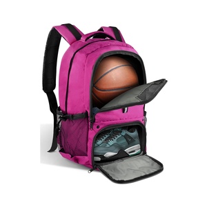Sac à dos de basketball pour sports de plein air, respirant, léger, pour voyage et camping, avec fermeture éclair, en polyester, décontracté - Product Image 4