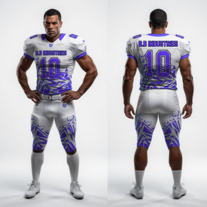 Uniformes de Fútbol Americano con Múltiples Diseños, Pantalones Cortos Estampados, Ligeros, que Absorben la Humedad, Ropa Deportiva para Equipos Adultos, Sublimación Personalizada OEM - Product Image 4