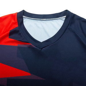 Camiseta Deportiva de Manga Larga con Cuello en V, Sublimación, 100% Poliéster, Transpirable, de Secado Rápido, Ecológica, Último Diseño - Product Image 4