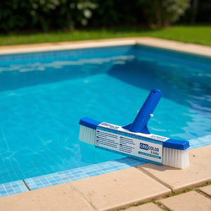 Brosse de nettoyage de piscine droite de 26 cm, outil et accessoire essentiels pour le nettoyage de piscine - Product Image 3