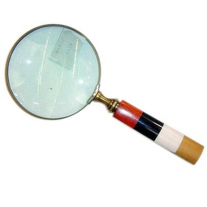 Nuevo diseño 2025 Metal Diseño vintage Artesanía India Buena calidad Aspecto antiguo Lupa Color bronce Venta al por mayor Eye Glass - Product Image 2