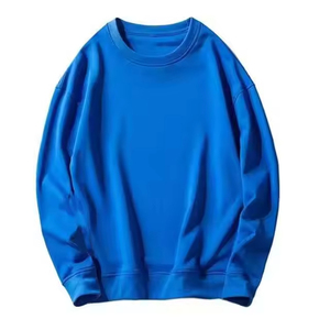 Sudadera para hombre con hombros caídos y lavado ácido, personalizable, lisa, de cuello redondo, mezcla de algodón, estilo oversize - Product Image 5