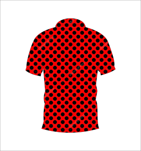 Camisa Polo para Hombre, Roja y Negra con Puntos, Sublimación Personalizada, Manga Corta, Verano, Casual, Transpirable, Ligera, para Golf - Product Image 5