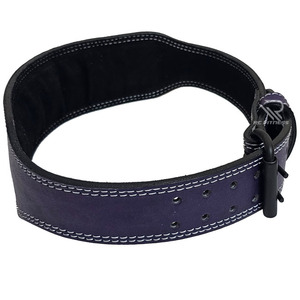 Ceinture de musculation unisexe en cuir, 10 mm d'épaisseur, respirante, pliable, imperméable, robuste, pour entraînement en salle de sport, squats, soulevés de terre, musculation - Product Image 5