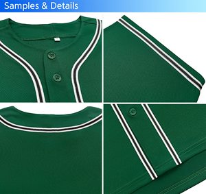 Green <b>Baseball</b> Jersey Men Digital Print Custom Friendly <b>Baseball</b> Jersey Shirt for Teams, Clubs, and Events - Product Image 4