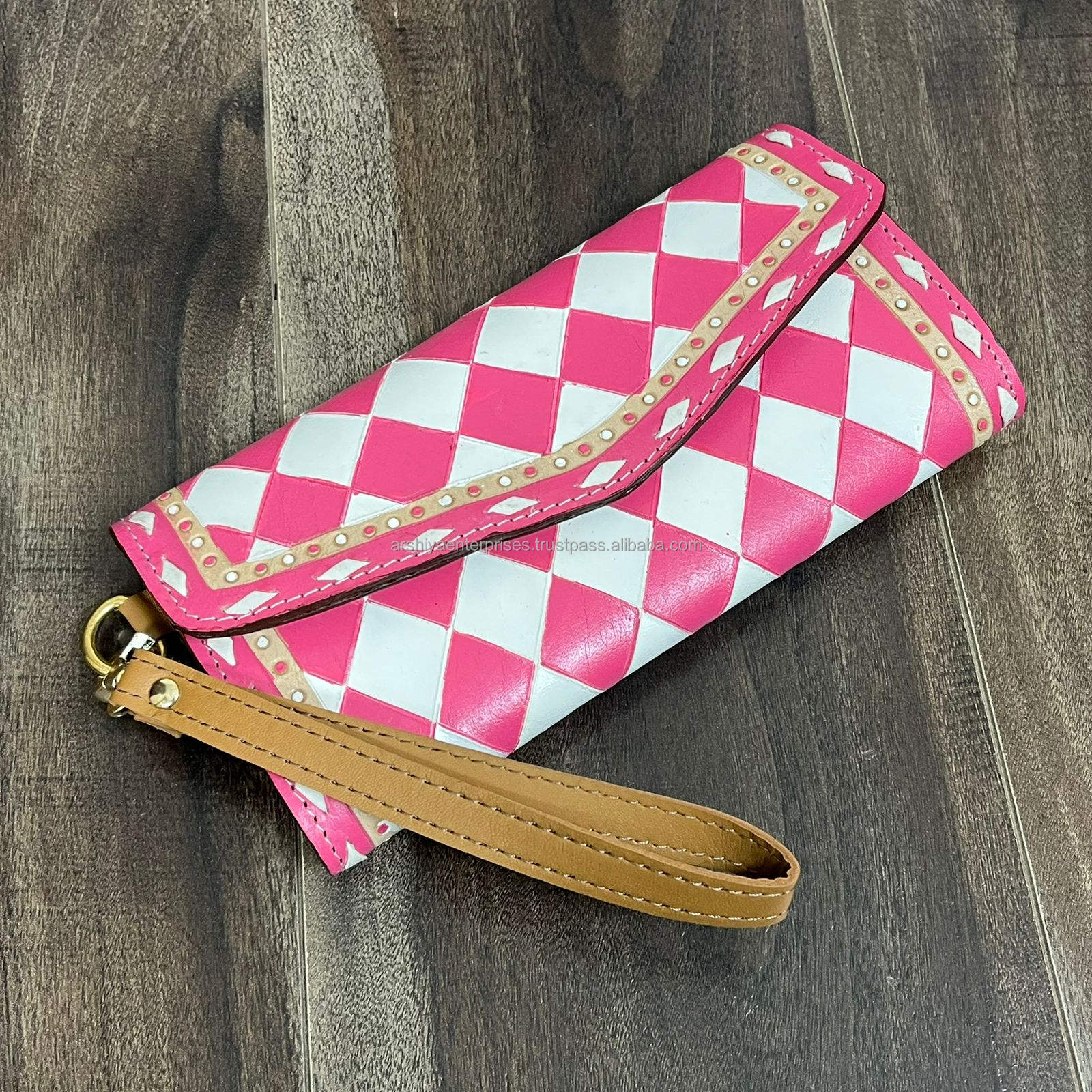 Pink & White Checkered