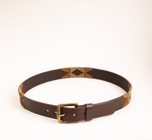 Ceinture de polo équestre de luxe en cuir, fabriquée à la main en alliage pour cavaliers, offrant confort, durabilité, résistance, design traditionnel et style. - Product Image 2