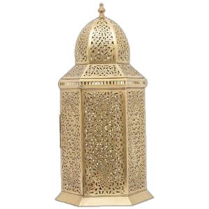 Handcrafted Brass <b>Moroccan</b> Lantern Candle Holder Gold Finish Metal Hanging Or Tabletop Decorative Lantern For Events <b>Decor</b> - Product Image 1