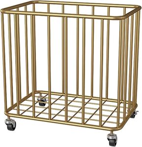 Cesto de lavandería de hierro resistente para almacenamiento de ropa de gran capacidad con construcción soldada fuerte - Product Image 5