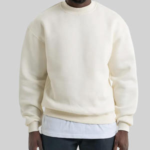 Sweat-shirt d'hiver personnalisé à col rond 100% coton, doublure polaire surdimensionnée, respirant, streetwear, sweat-shirt de luxe - Product Image 4