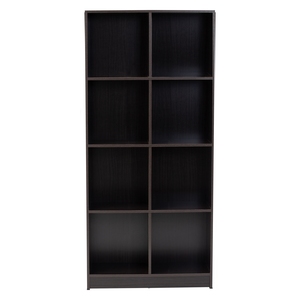 Étagère à livres industrielle en bois, étagère de rangement portable, armoire de présentation noire pour la maison, le bureau, le salon - Product Image 2