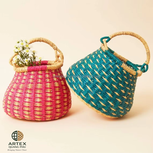 Cesta Bolga de Seagrass Hecha a Mano en Oferta, Cesta de Almacenamiento Multiusos, Venta al por Mayor, Vietnam ARTEX QUANG PHU - Product Image 5