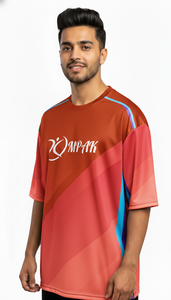 เสื้อยืดโอเวอร์ไซส์ผู้ชายสุดเทรนดี้ พิมพ์ลายแบบซับลิเมชั่น สไตล์ลำลองแนวสตรีท ทรงหลวม ใส่ได้ทุกวัน แฟชั่นทันสมัย - Product Image 2