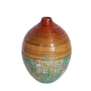 Jarrón de Bambú Tejido a Mano, Jarrón Decorativo para Flores, Decoración Natural para el Hogar, Venta al por Mayor, OEM, ODM - Product Image 1