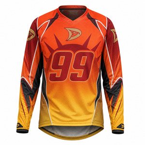 Maillot de motocross sublimé OEM Premium à manches longues, respirant, pour course MX, vêtements tout-terrain personnalisés - Product Image 2