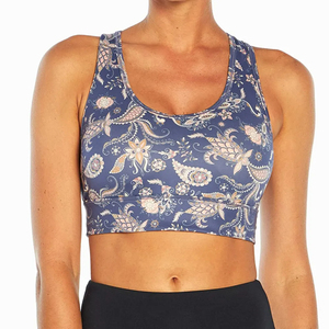 Multi Color Sublimation Plus Size Lightweight Sports <b>Bra</b> for Women Front <b>Stretch</b> Breathable Quick Dry Fitness Workout Yoga Wear - Product Image 1