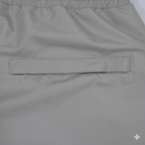 Short en satin personnalisé de qualité supérieure avec logo brodé pour hommes et femmes, imperméable et coupe-vent - Product Image 4