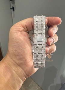 นาฬิกาฮิปฮอป VVS เงินแท้ 925 ประดับเพชรโมอิสซาไนต์สำหรับผู้ชาย รุ่น Iced Out ราคาดีที่สุด - Product Image 4