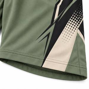Premium <b>Mens</b> Sage Green Sublimated Athletic <b>Shorts</b> Quick Dry Waterproof Breathable Geometric <b>Pattern</b> Side Pockets Gym Running - Product Image 3