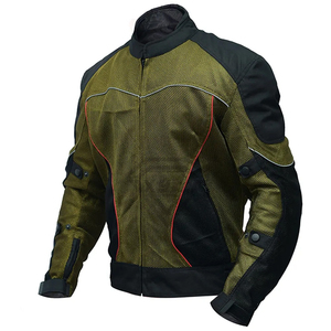 High Quality Breathable Motorcycle Riding Jacket for Unisex Racing with <b>Protectors</b> Windproof Lining and Textile Jacket - Product Image 1