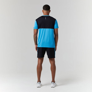 Ensemble de survêtement respirant de bonne qualité pour homme, été, short et t-shirt à manches courtes en coton haute élasticité, ensemble 2 pièces - Product Image 3