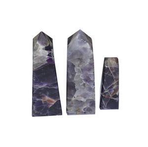 Venta al por mayor Natural de Sunstone Punto de cristal de cuarzo punto varita torre de curación - Product Image 4