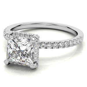 แหวนเพชร CVD สำหรับผู้หญิง925เงินสเตอร์ลิงตัดเป็นของขวัญสำหรับงานแต่งงานงานหมั้นชุบทองสำหรับเด็กผู้หญิงดีไซน์ล่าสุด - Product Image 2