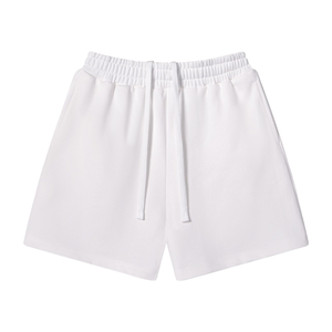 Shorts personnalisés 100 % coton avec cordon de serrage, couleur unie, fabrication OEM ODM, tissu doux de qualité supérieure, marque privée, production en gros - Product Image 3