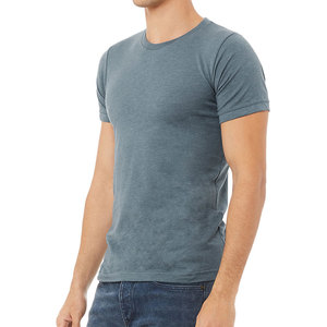 เสื้อยืดคอกลมแขนสั้นผู้ชายผ้าฝ้ายแท้ 100% แบบสั่งทำ OEM สีทูโทน สวมใส่สบาย ระบายอากาศได้ดี แห้งเร็ว ทรงปกติ เหมาะสำหรับออกกำลังกาย - Product Image 2