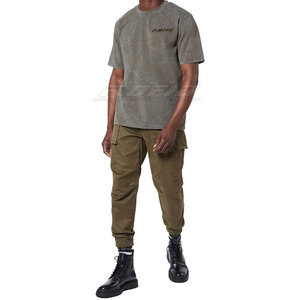 Camisetas de Hombre con Estilo, Lavado Ácido, Algodón Suave, Cuello Redondo, Manga Corta, Relajadas, Moda Urbana, Colección de Ropa Casual - Product Image 3
