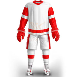 Uniforme de hockey sur glace confortable et respirant, grande taille, en stock, personnalisable, unisexe, adulte - Product Image 1