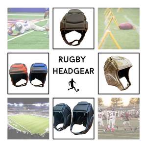 Casque de rugby populaire, léger, respirant, de protection, unisexe, de forme ronde ovale - Product Image 2