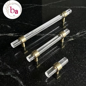Ba Acrylic <b>T</b>-<b>Bar</b> Adjustable Multi-Function Contemporary Furniture Cabinet <b>Handle</b> Set Easy Installation for Bedroom Dresser - Product Image 1