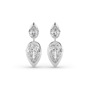 Pendientes de Diamante de Laboratorio Premium de 3.70Ct, Corte Brillante en Forma de Pera, Oro de 14KT, Certificado IGI, Estilo Único para Mujer, Joyería Fina Ligera, B2B - Product Image 6