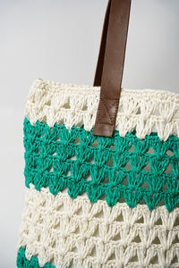 Bolso de Rafia Tejido a Mano de Moda 2026, Elegante, Ecológico, Ligero, con Correa de Cuero, Tamaño Personalizado, para Uso Diario y Viajes - Product Image 5