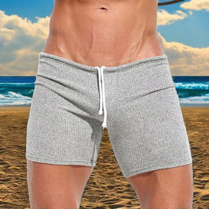 Pantalones Cortos Casuales de Verano para Hombre, Tallas Grandes, Antiarrugas, Transpirables, de Secado Rápido, Color Sólido, Material Personalizado de Alta Calidad, Cintura Media, Corte 3/4, Sexy - Product Image 2