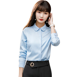 Blusas de Oficina para Mujer, Diseño Moderno, Estampado Sólido, Camisas de Negocios para Oficina, Estilo Formal, Tallas Grandes para Primavera - Product Image 1