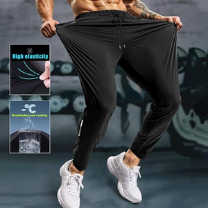 Lightweight Breathable Men <b>Jogger</b> Pants Quick Dry Sweatpants Running Yoga Golf Zipper Pocket Sportswear <b>Nylon</b> Spandex - Product Image 4