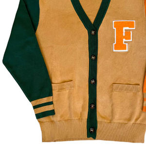 Cardigan décontracté de style tendance pour logo brodé personnalisé, idéal pour l'école, le sport, l'hiver, ou comme pull universitaire. - Product Image 6