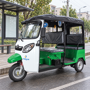 รถจักรยานยนต์ LUOJIA CNG พร้อมรถพ่วงข้าง สีเขียว แบบเปิดโล่ง ยานพาหนะ 3 ล้อสำหรับผู้โดยสาร - Product Image 1